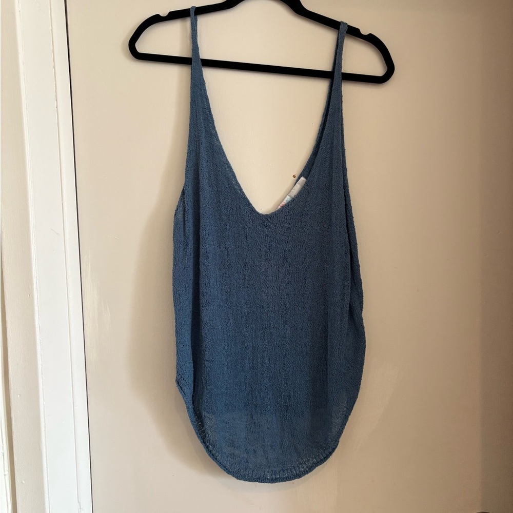 Free People Blue Tank